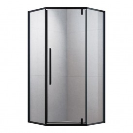 Hotel Bathroom Sliding Shower Door Modern Economical Aluminum Fan Tempered Glass Shower Room