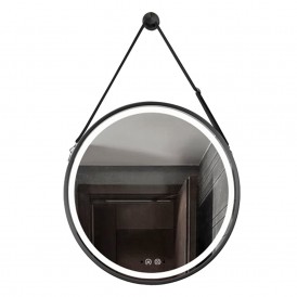 Round Bluetooth Smart Illuminated Backlit Mirror Defogger Led Bathroom Mirror