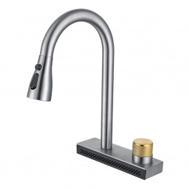 304 stainless steel sink open installation fly rain four function kitchen faucet