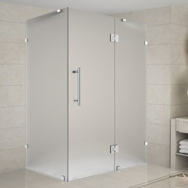 Shower Rooms Shower Enclosure with Hinge Installation Square Glass Design Bath Enclosed Glass Simple Modern Acrylic Frameless