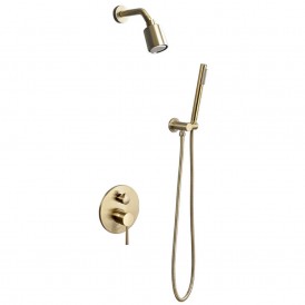 Classic Luxury Gold European Style Concealed Mixer Shower Set For Bathroom Brass Shower Set Bath Shower Mixer