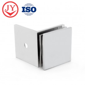 Traditional Square Edges Wall to Glass Clamp GC-7-90BS