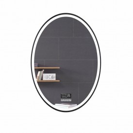 LED minimalist wall-mounted bathroom mirror with Bluetooth