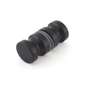 Shower door knobs Back-to-Back Knobs Black Color SDK-12B
